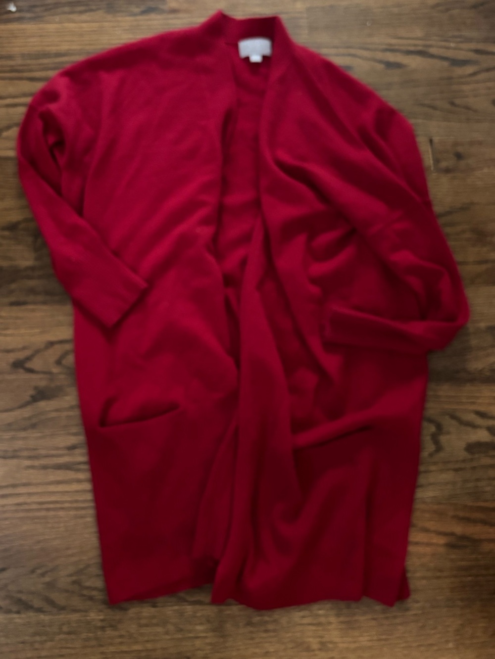 Pure cashmere Ribbed Sweater cardigan jacket
sz medium